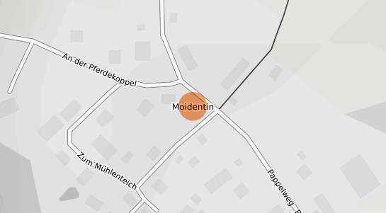 Mietspiegelkarte Dorf Mecklenburg Moidentin